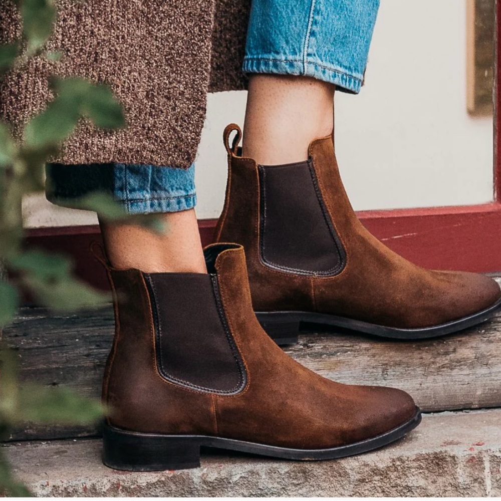 Thursday Boots Glazed Ginger Suede Chelsea Boots